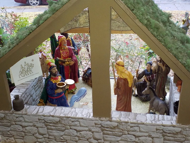Closeup of Christmas Nativity